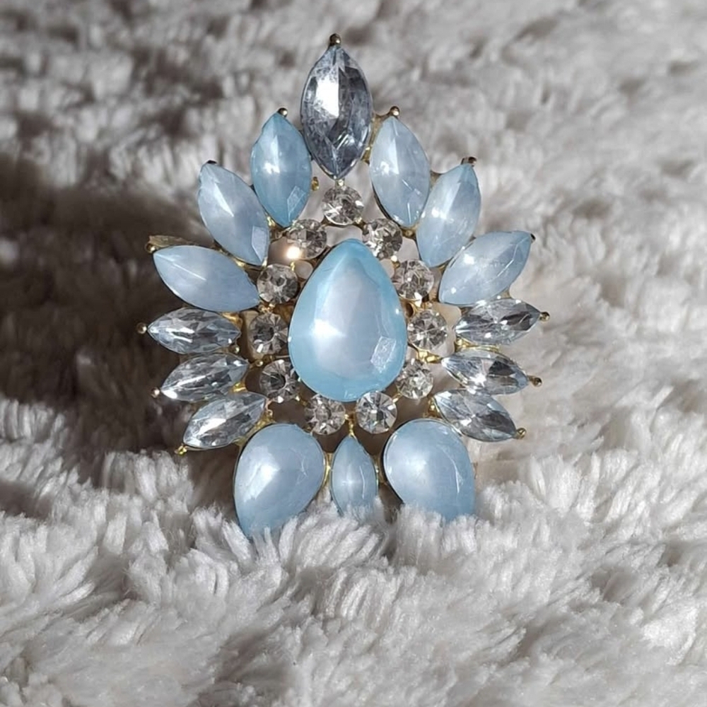 Radiant Blue and Silver Women's Ring